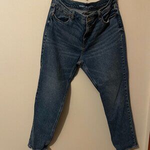 GENTLY USED} Old Navy Women's Mid-Rise Boysfriend Jeans, Stonewash, Size 14
